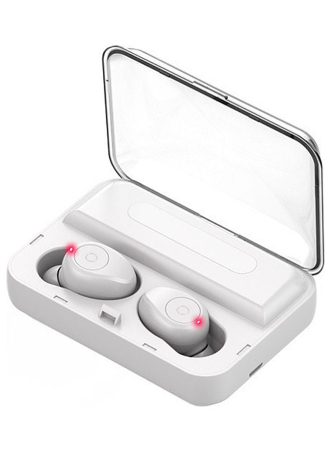NIBEMINENT Bluetooth In-Ear Earbuds With Charging Case White