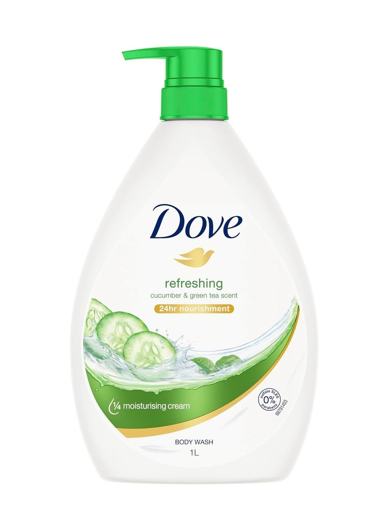 Dove Fresh Touch Body Wash Cucumber And Green Tea Scent 1000 ML - Image 1