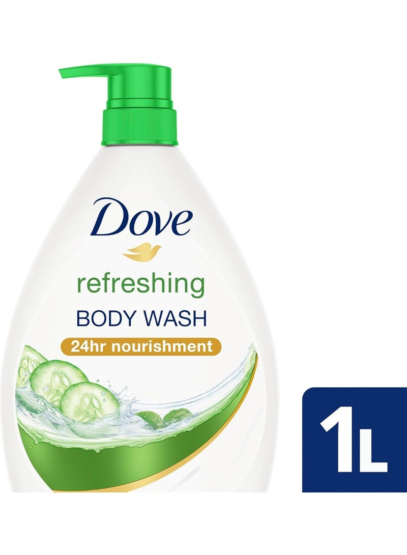 Dove Fresh Touch Body Wash Cucumber And Green Tea Scent 1000 ML - Image 2