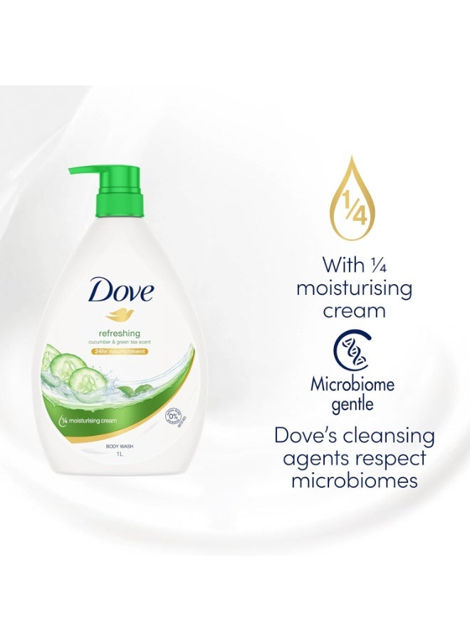 Dove Fresh Touch Body Wash Cucumber And Green Tea Scent 1000 ML - Image 5