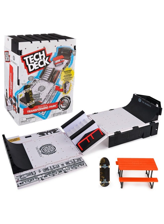 Tech Deck تكنيك ديك، حديقة بيركس المتحولة، منشئ حديقة إكس-كونكت، مجموعة ألعاب قابلة للطي بعرض 30 بوصة مع تخزين ولوحة أصابع حصرية، لعبة للأطفال من سن 6 سنوات وما فوق - Image 1