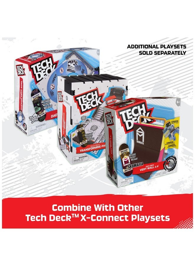 Tech Deck تكنيك ديك، حديقة بيركس المتحولة، منشئ حديقة إكس-كونكت، مجموعة ألعاب قابلة للطي بعرض 30 بوصة مع تخزين ولوحة أصابع حصرية، لعبة للأطفال من سن 6 سنوات وما فوق - Image 5