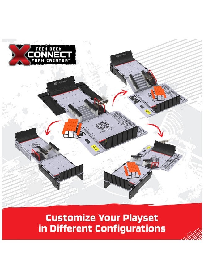 Tech Deck تكنيك ديك، حديقة بيركس المتحولة، منشئ حديقة إكس-كونكت، مجموعة ألعاب قابلة للطي بعرض 30 بوصة مع تخزين ولوحة أصابع حصرية، لعبة للأطفال من سن 6 سنوات وما فوق - Image 3