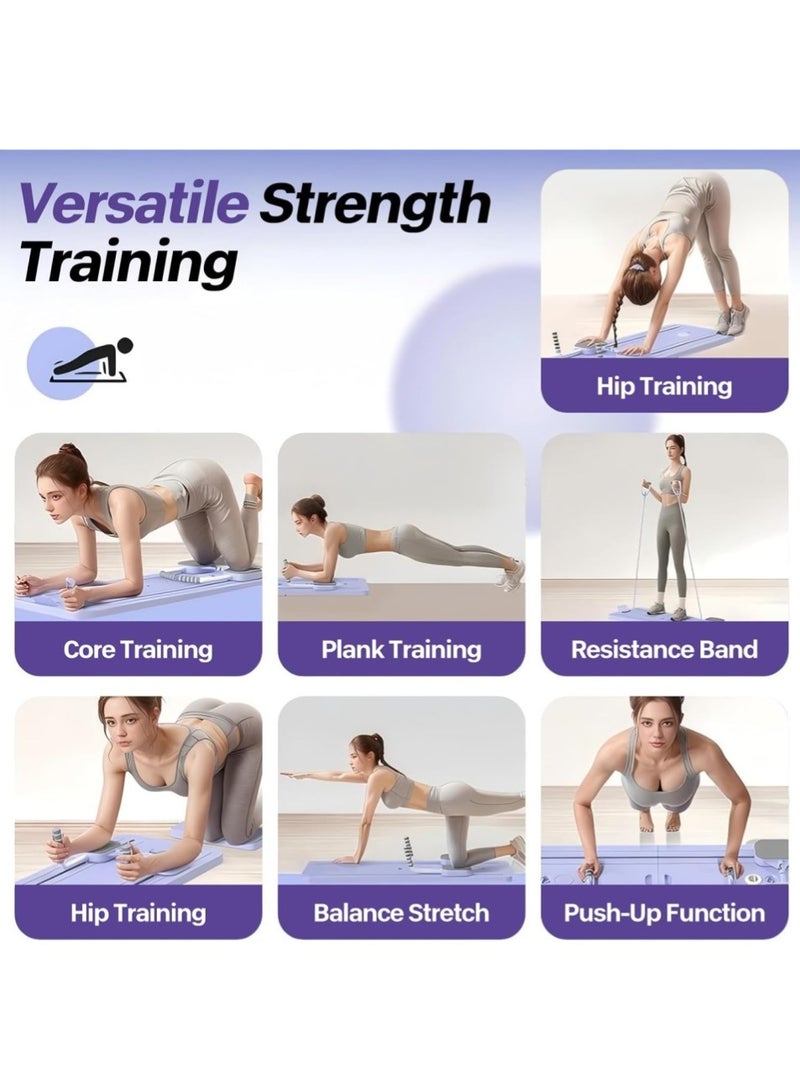 Changli Foldable Pilates Reformer Machine | 5-in-1 Ab Roller Board with LED Counter | Multifunctional Abdominal Workout |Core Workout Equipment | Compact UK Home Gym Fitness (Women & Men)​ - Image 2