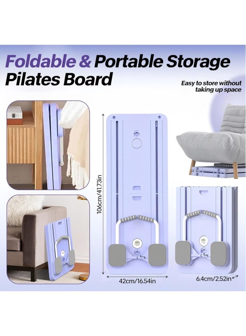 Changli Foldable Pilates Reformer Machine | 5-in-1 Ab Roller Board with LED Counter | Multifunctional Abdominal Workout |Core Workout Equipment | Compact UK Home Gym Fitness (Women & Men)​ - Image 5