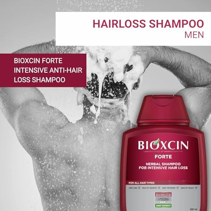 BIOXCIN شامبو فورت لمكافحة تساقط الشعر - 3 قطع في علبة واحدة - Image 4