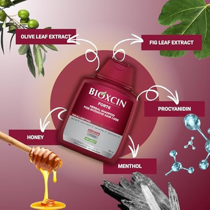 BIOXCIN شامبو فورت لمكافحة تساقط الشعر - 3 قطع في علبة واحدة - Image 3