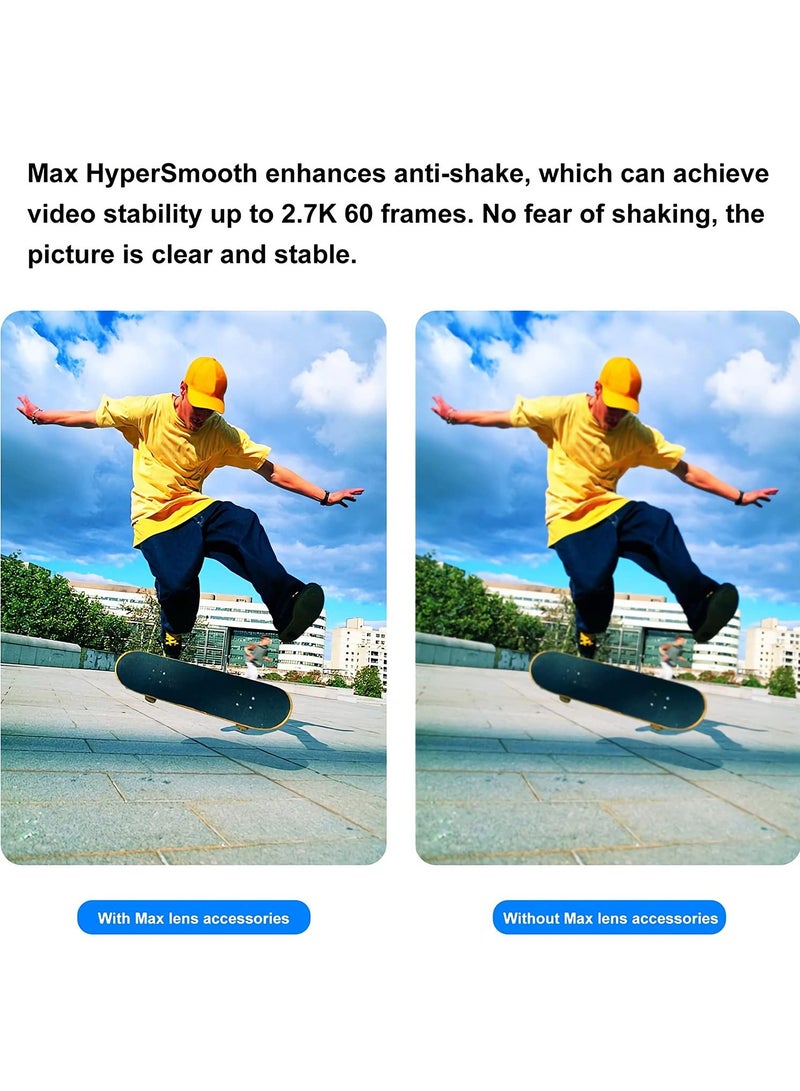 SYOSI Max Lens Mod for Gopro Hero 11/10 Black/Hero9 Black with 155° Wide Angle Lens, Accessories for Hero 11/10/9, with Adopt Anti-Skid and Waterproof Design - Image 5