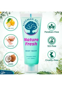BERGMAN KELLY Travel Size Body Wash (1 Fl Oz 100 Pk Nature Fresh) Delight Your Guests With A Refreshing & Soothing Hotel Body Wash Quality Mini And Small Size Guest Hotel Toiletries In Bulk  - Image 2