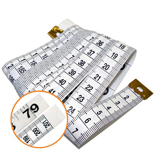 IFAMIO 6 Count 2 Sizes Double Sided Soft Tape Measure 120 Inch/300cm & 79 Inch/200cm Flexible Body Scale Measuring Pocket Tailor Ruler for Sewing Cloth Dressmaker - Image 5