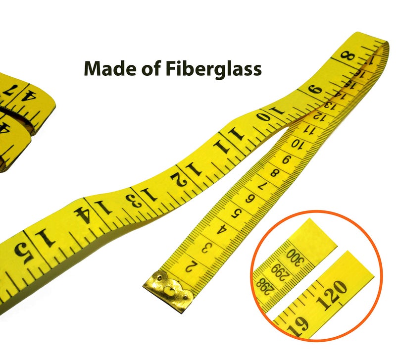 IFAMIO 6 Count 2 Sizes Double Sided Soft Tape Measure 120 Inch/300cm & 79 Inch/200cm Flexible Body Scale Measuring Pocket Tailor Ruler for Sewing Cloth Dressmaker - Image 4