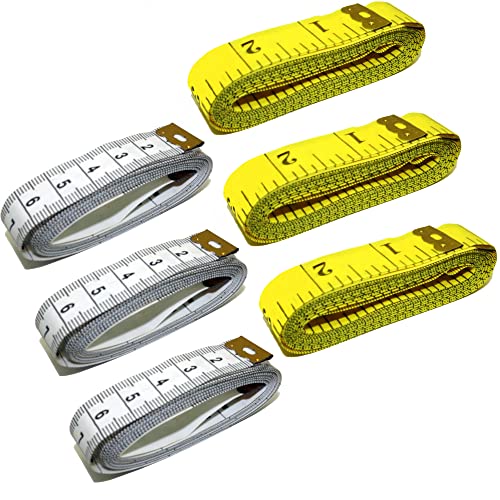 IFAMIO 6 Count 2 Sizes Double Sided Soft Tape Measure 120 Inch/300cm & 79 Inch/200cm Flexible Body Scale Measuring Pocket Tailor Ruler for Sewing Cloth Dressmaker - Image 1