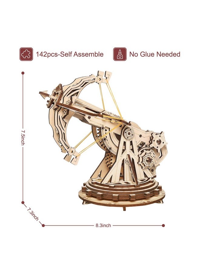 RoWood 3D Puzzles For Adults Teens, Diy Catapult Mechanical Wooden Model Kits To Build, Birthday Choice  - Image 2
