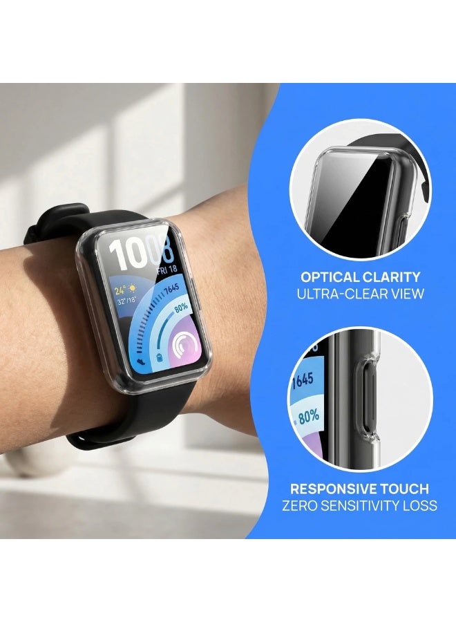 Tempered glass PC case for Huawei Band 11/11 Pro, hard screen protector for Huawei Band 10 9 12 NFC smartwatch. - Image 3