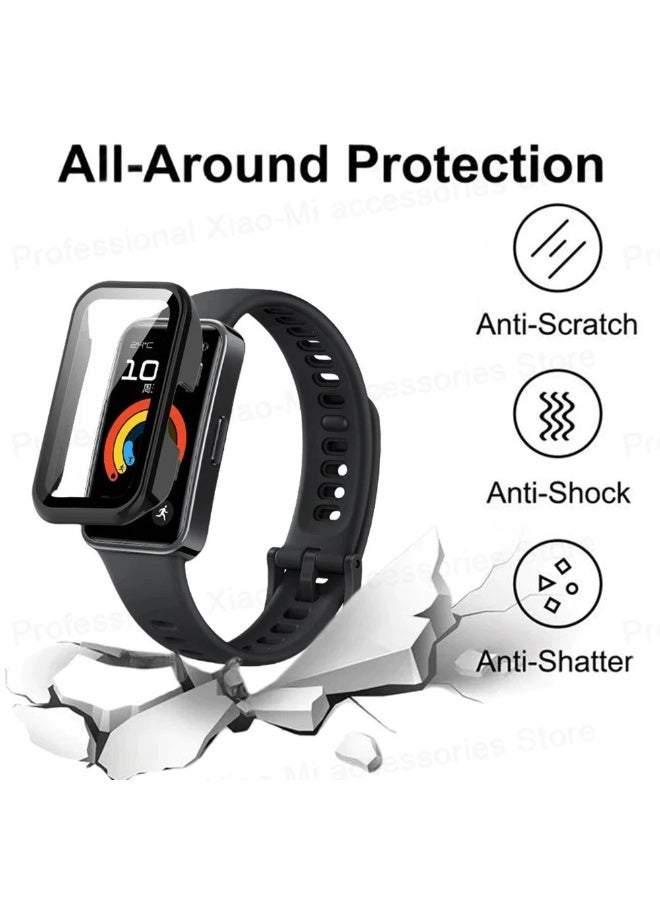 Tempered glass PC case for Huawei Band 11/11 Pro, hard screen protector for Huawei Band 10 9 12 NFC smartwatch. - Image 4
