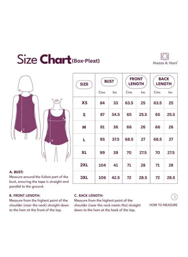 مونس آند مارس بلوزة نسائية بدون أكمام بطيات مربعة باللون الكحلي
