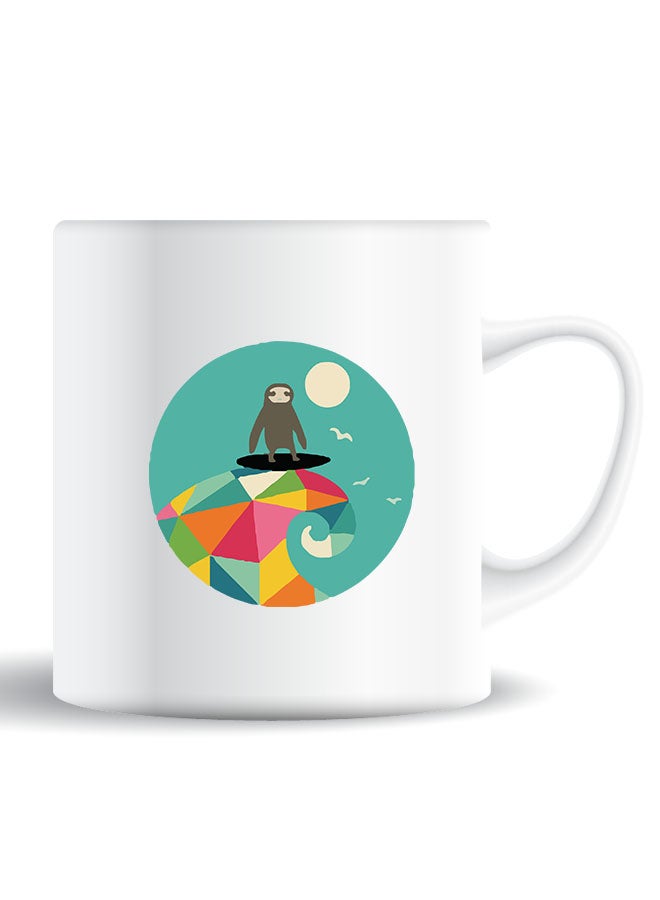 Theodor Premium Quality Two Sided Printed Coffee Mug Tea Cup Surfs For Home Office, Kids Men Women - Image 1