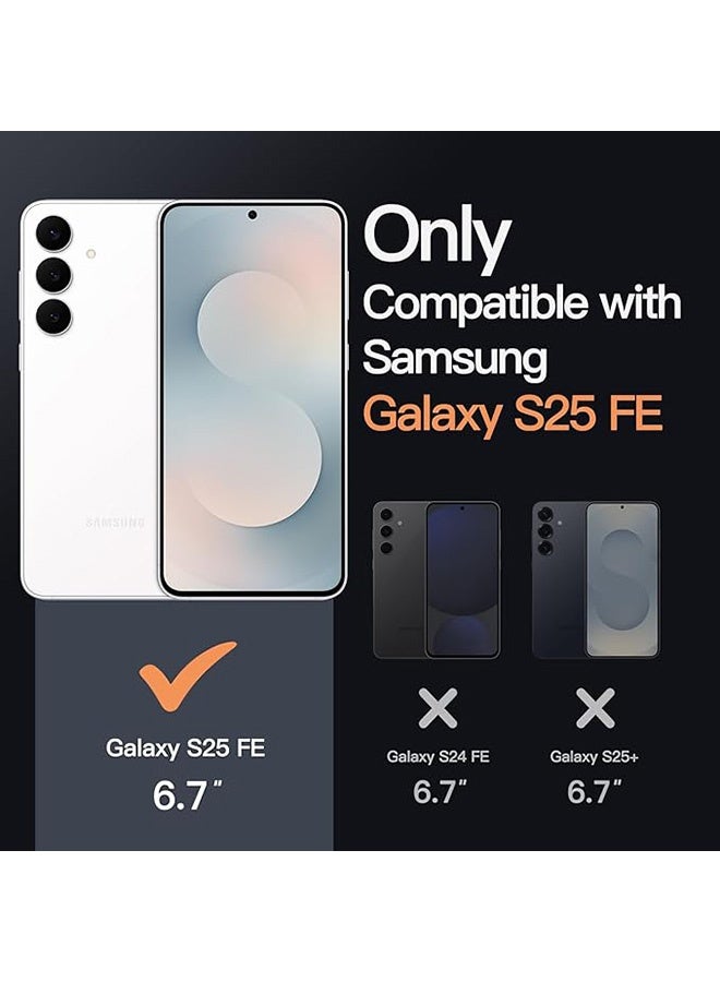 Case for Samsung Galaxy S25 FE 5G, Non-Yellowing Shockproof Phone Bumper Cover, Anti-Fingerprints, Anti-Fall Drop Protection, Anti-Scratch, Slim PC Clear Transparent Back Protective Cover with Soft TPU Frame (Clear) - Image 2