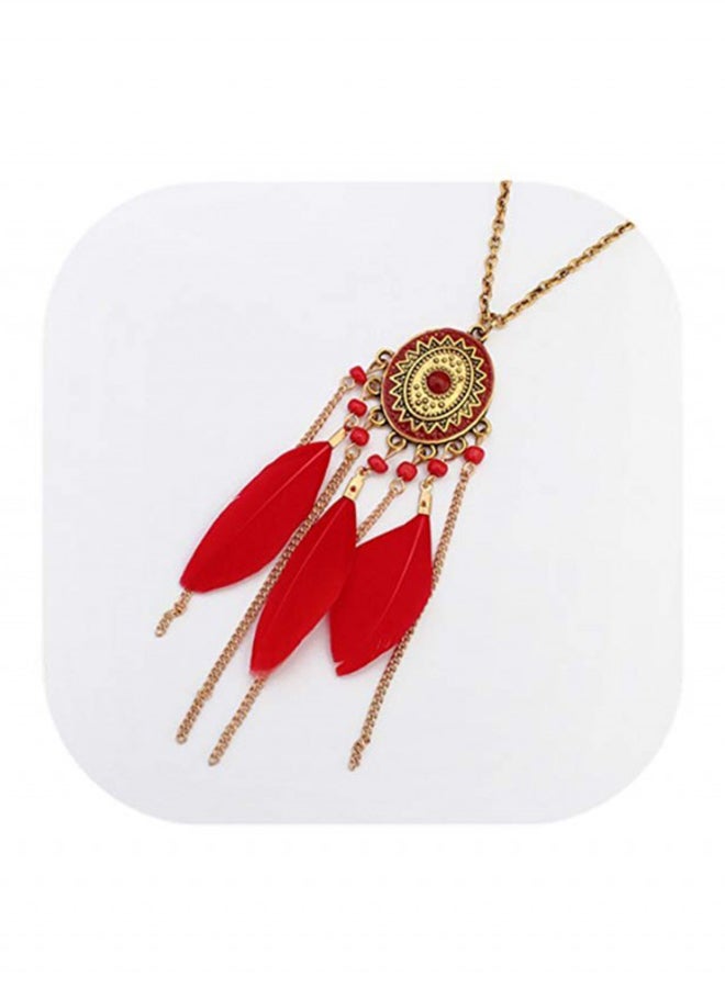 OPI Fashion Disc Tassel Necklace - Image 2