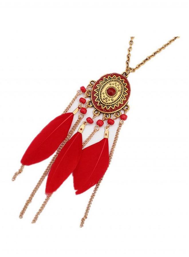 OPI Fashion Disc Tassel Necklace - Image 1