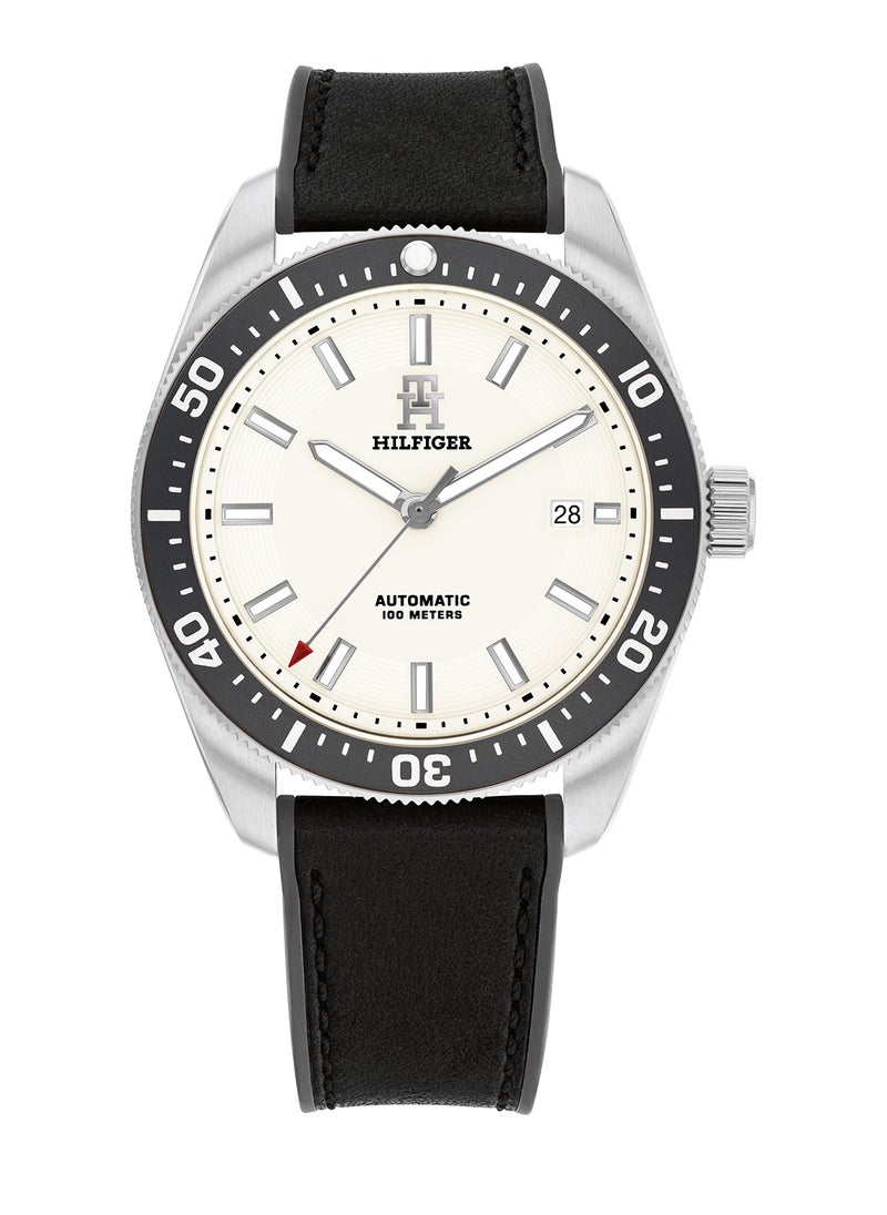 TOMMY HILFIGER - TOMMY HILFIGER ROUND ANALOG MEN'S WHITE CASE WATCH - 1792153 - Image 1