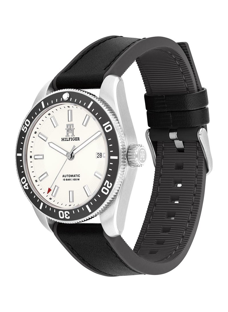 TOMMY HILFIGER - TOMMY HILFIGER ROUND ANALOG MEN'S WHITE CASE WATCH - 1792153 - Image 1