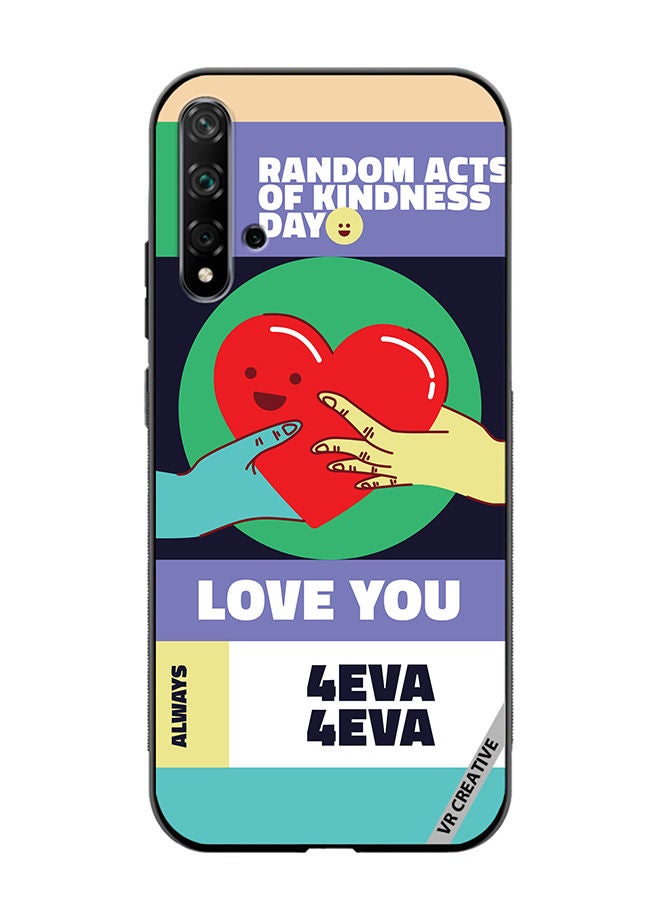 VR CREATIVE Protective Case Cover For Huawei Nova 5T Act Of Kindness Design Multicolour - Image 1
