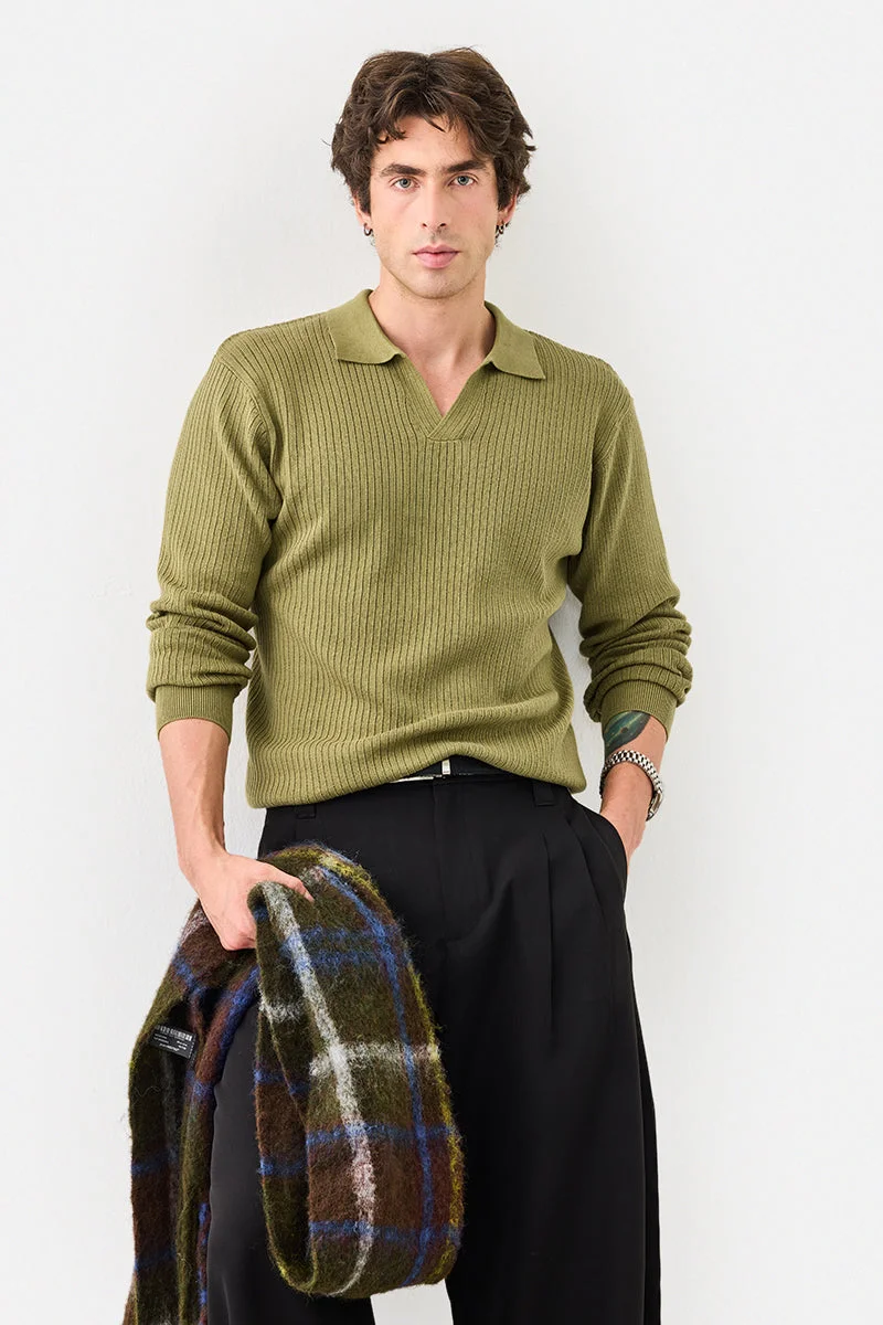 SNITCH 100% Cotton Ribbed Polo T-Shirt