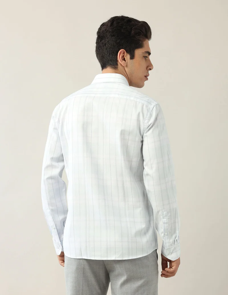 Arrow Light Green Pure Cotton Manhattan Slim Fit Shirt for Men | Best Price UAE