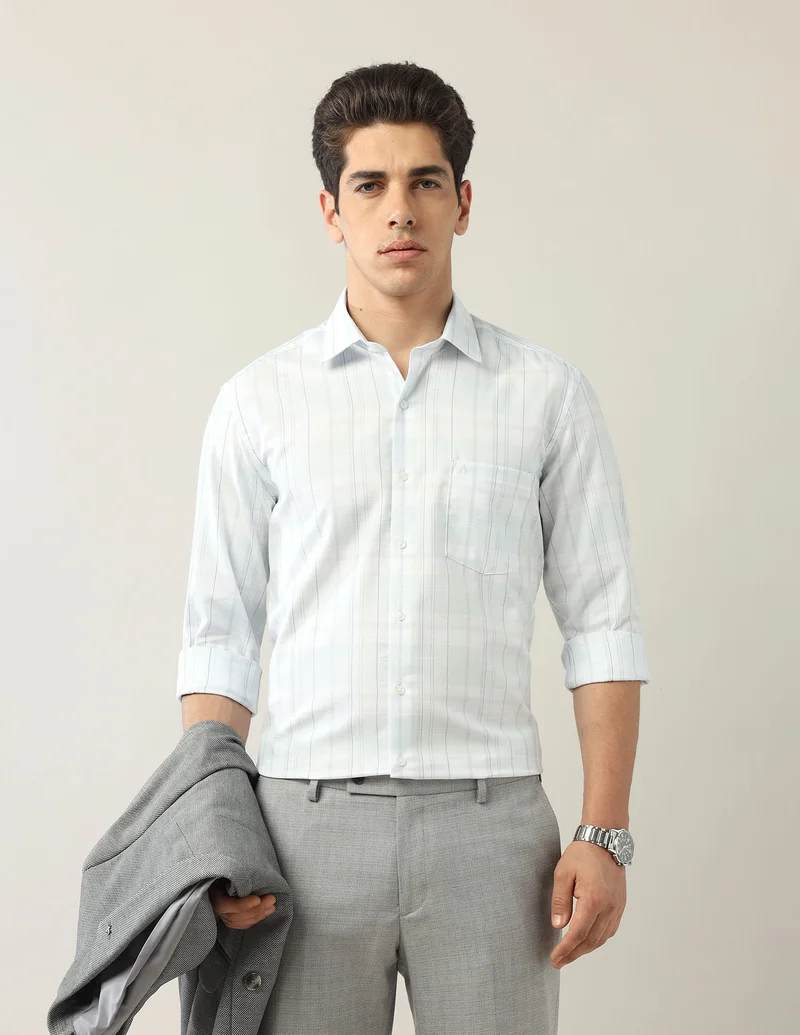 Arrow Pure Cotton Manhattan Slim Fit Shirt