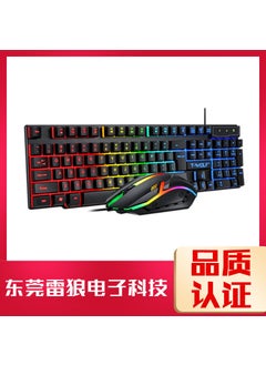 T-WOLF TF200 Gaming Keyboard and Mouse Kit with Cool LightingTF200 (Russian version) TF200 (Russian version)