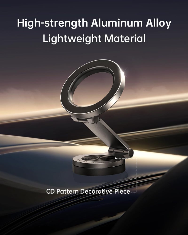 SYNCWIRE for MagSafe Car Mountã€360Â° Rotationã€‘Magnetic Phone Holder for Car, Adjustable Metal Arm, Ultra Magnet, Car Magnet Phone Mount for Dashboard, Fit for iPhone 17 16 15 14 13 Pro Max &All Phones - Image 2