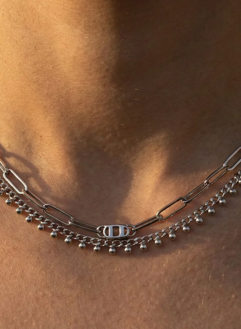 Liu Jo Liu Jo Rivet Silver Necklace