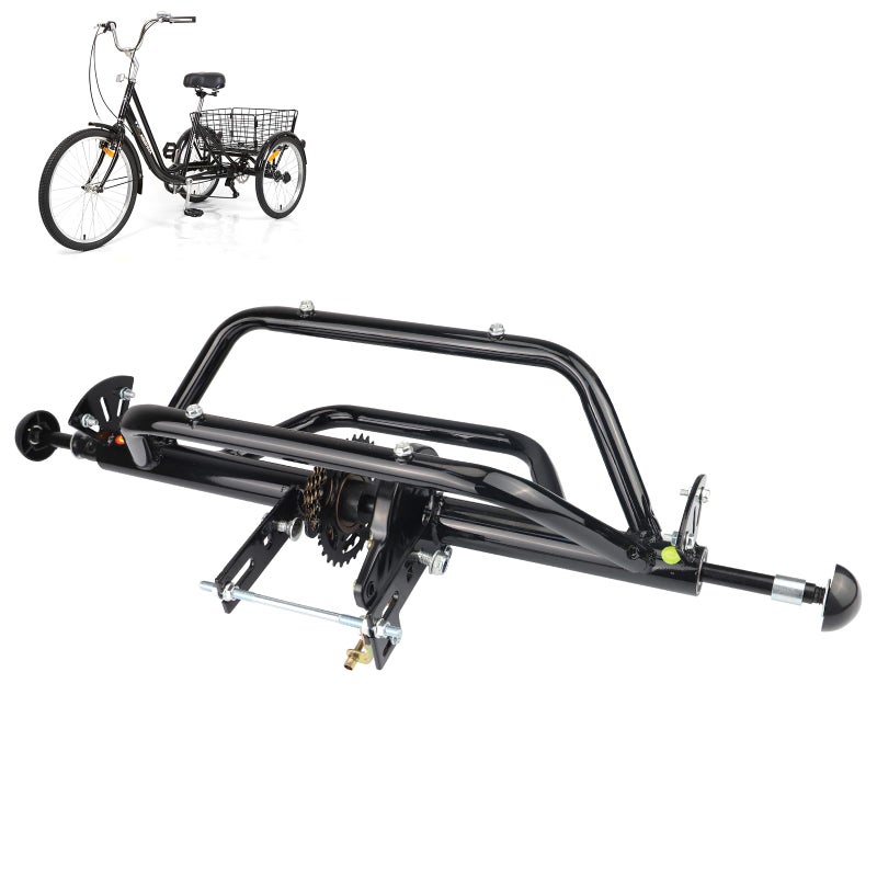 WEEROCK Tricycle Rear Axle Tricycle Conversion Kit 7 Speeds, 5/8Inch Axle(15.8mm) for 20" 24" 26" Trike, 3 Wheel Bikes - Image 1