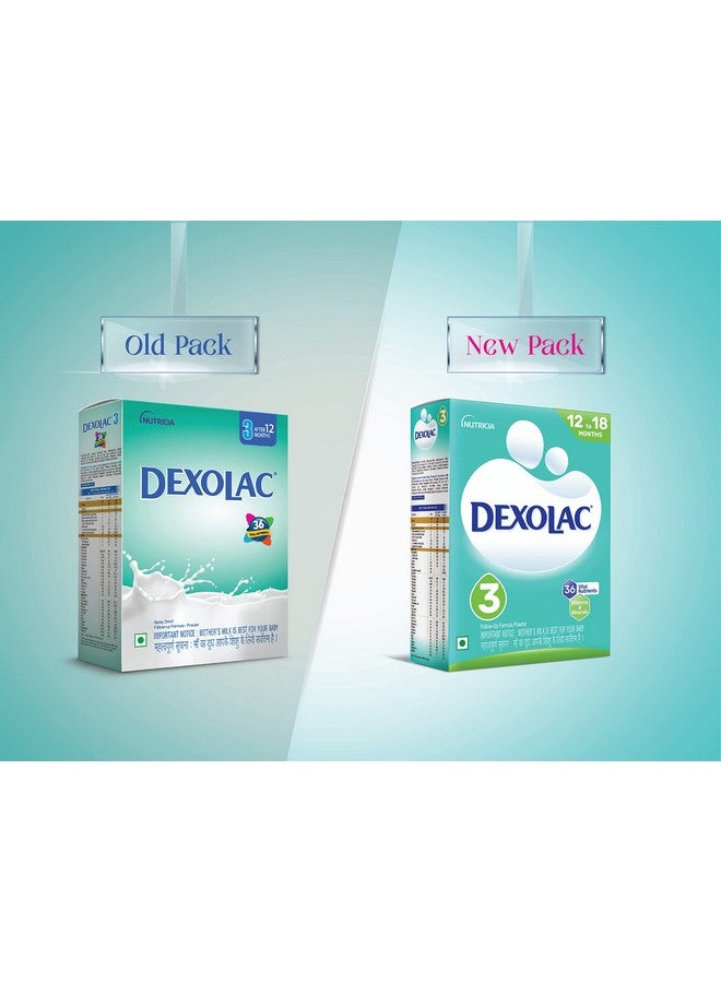 Dexolac Follow Up Infant Formula Milk Powder for Babies - Stage 3 (12 to 18 months) - with 36 Vital Nutrients - 400gms - BIB Pack - Image 2