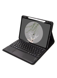 Generic Suitable For IPad 10.2 Keyboard Protective Cover Pro11 Round Key Cap Air5 Right Slot Wonderful Control Keyboard Cover 10 Generation-Color:Black + Black Square Cap Touch-Product Type:ipad Pro 11/Air4 /Air5 10.9/Air11 2024  - Image 1