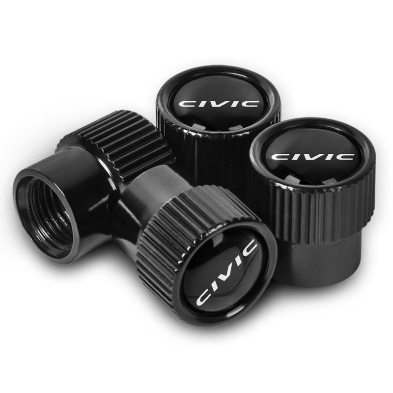 HUIANTS Car Tire Valve Stem Caps Metal Air Valve Cap for Honda Civic SI AccessoriesCorrosion and Wear Resistance4Pcs for Civic - Image 3