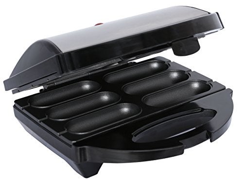 Brentwood TS-601S Non-Stick 6 Mini Corn Dog Maker, Stainless Steel, Silver, 5X10X10 - Image 4