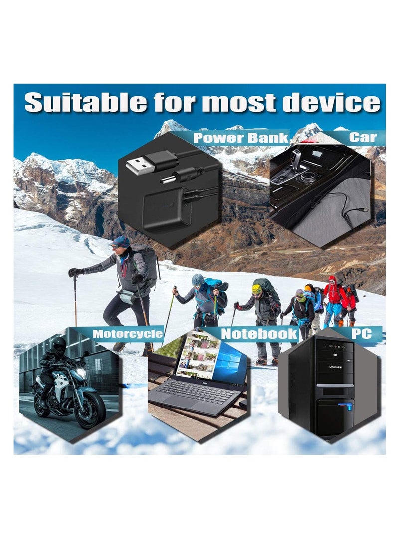 USB Heated Gloves for Men and Women - Winter Thermal Electric Hand Warmers with Touchscreen Design for Motorcycling, Cycling, Working, Skiing, Hiking, Camping, and Fishing. - Image 4