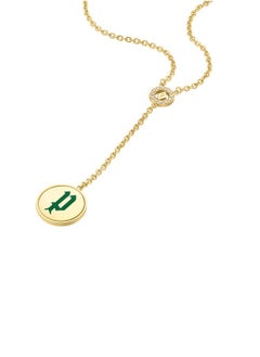 Necklace For Women Gold Plating With Malachite