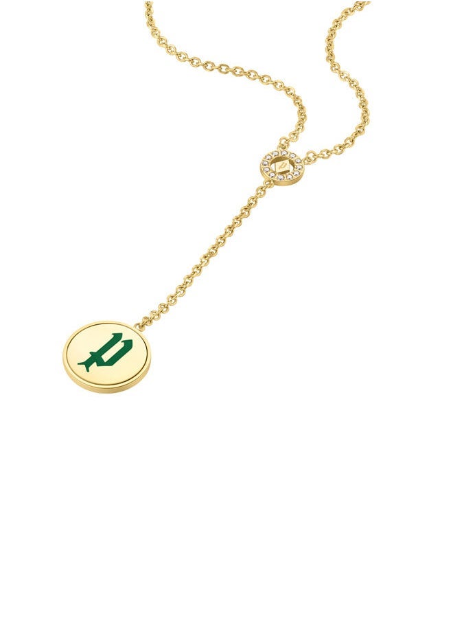 POLICE - Necklace For Women Gold Plating With Malachite - Image 1