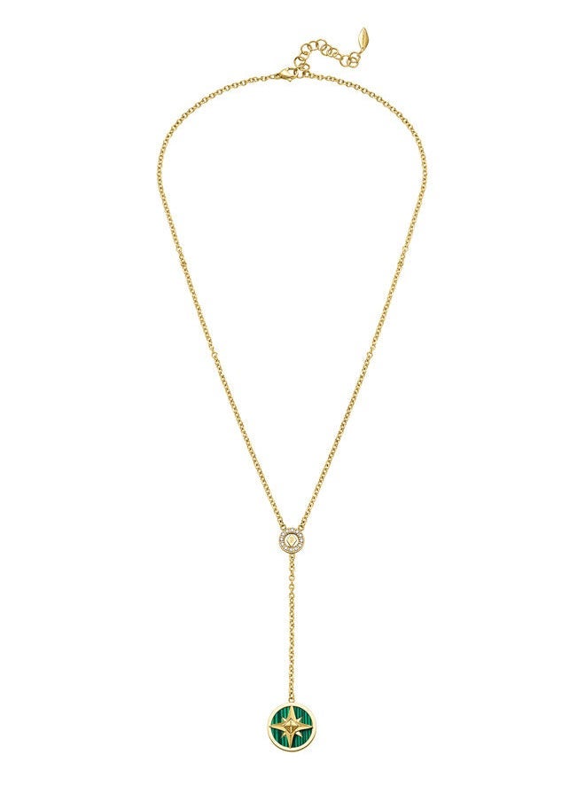 POLICE - Necklace For Women Gold Plating With Malachite - Image 1