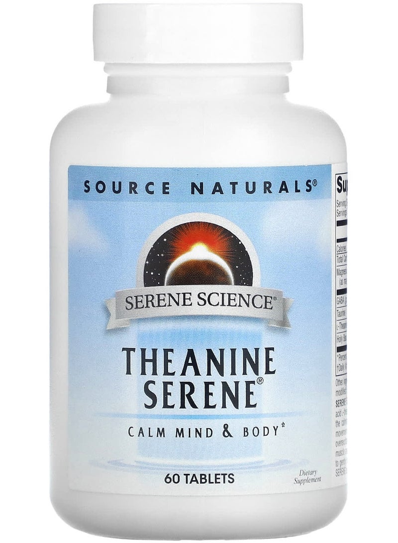 Serene Science, Theanine Serene, 60 Tablets