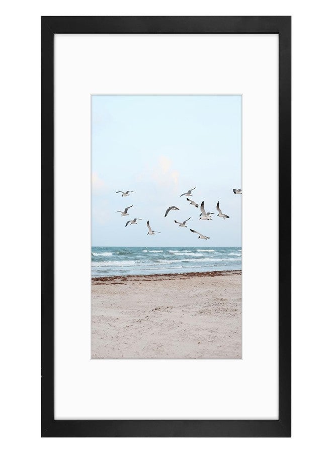 Frametory إطار صور Frametory مقاس 16x20 للتعليق على الحائط، لعرض الصور مقاس 11x14 مع إطار داخلي أو 16x20 بدون إطار داخلي، هدية للعائلة (أسود، عبوة واحدة) - Image 1