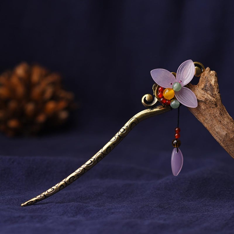 Vintage Hair Stick Chopsticks Hairpin for Women Retro Chinese Hair Bun Stick Hairpin Traditional Hanfu for Updos and Daily Styling - Image 4