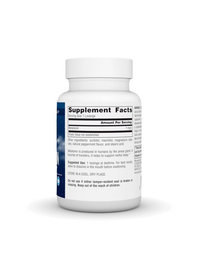 Source Naturals Melatonin, Helps Promote Sleep*, 1 mg - 200 Peppermint Flavored Lozenges - Image 2