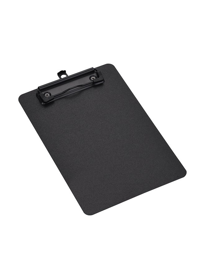 إسكدنيا لوح كتابة من البلاستيك مقاس A5 مزود بمشبك أسود - Image 3