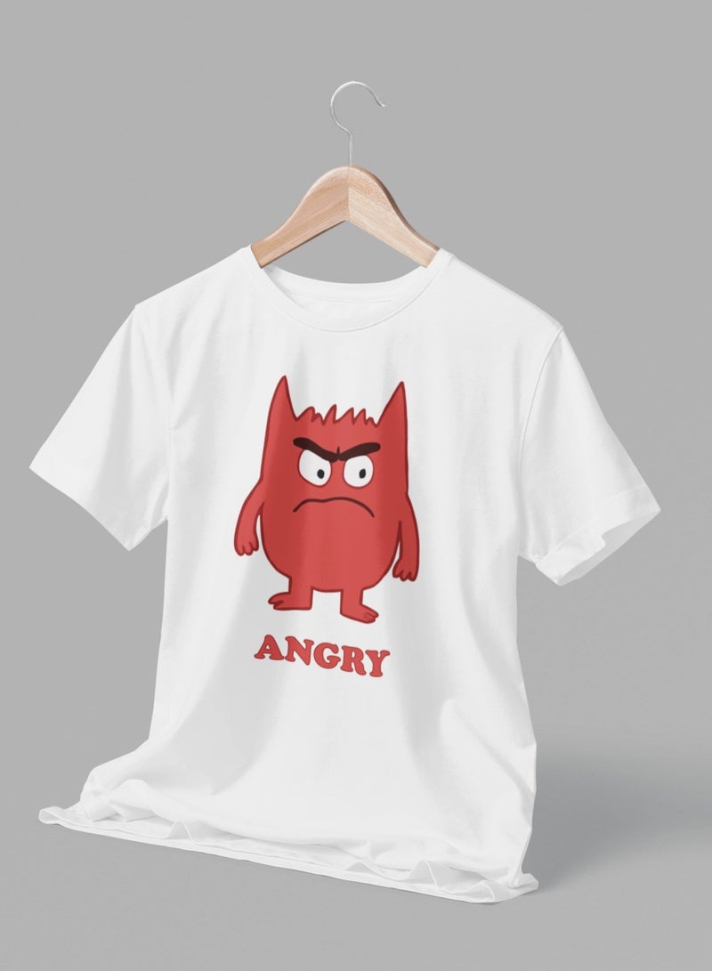 ZOOM Angry Monster Feelings What U Feel Today School Emotions Kids T-Shirt