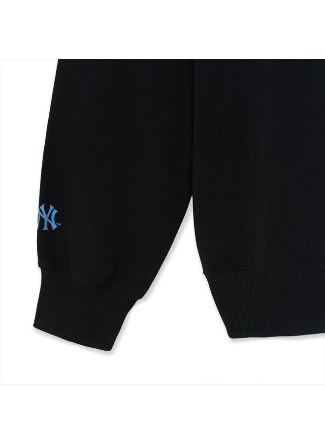 Mlb Uni Crew Neck Long Sleeve Sweatshirt Casual Loose Fit Autumn New 3amtb3254-50bks-l - Image 3