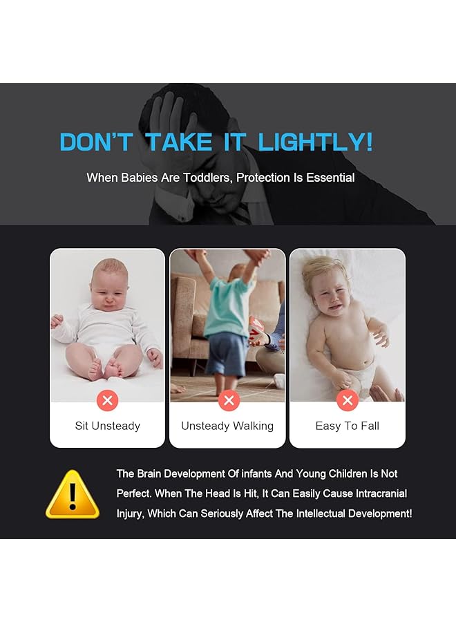 erorex Toddler Baby Head Protector Cushion Backpack Baby Head Protector Safety Pad Backpack Wear For Baby Walkers Adjustable Breathable Head Protection For 4 24 Months Walking Crawling Unisex  - Image 3